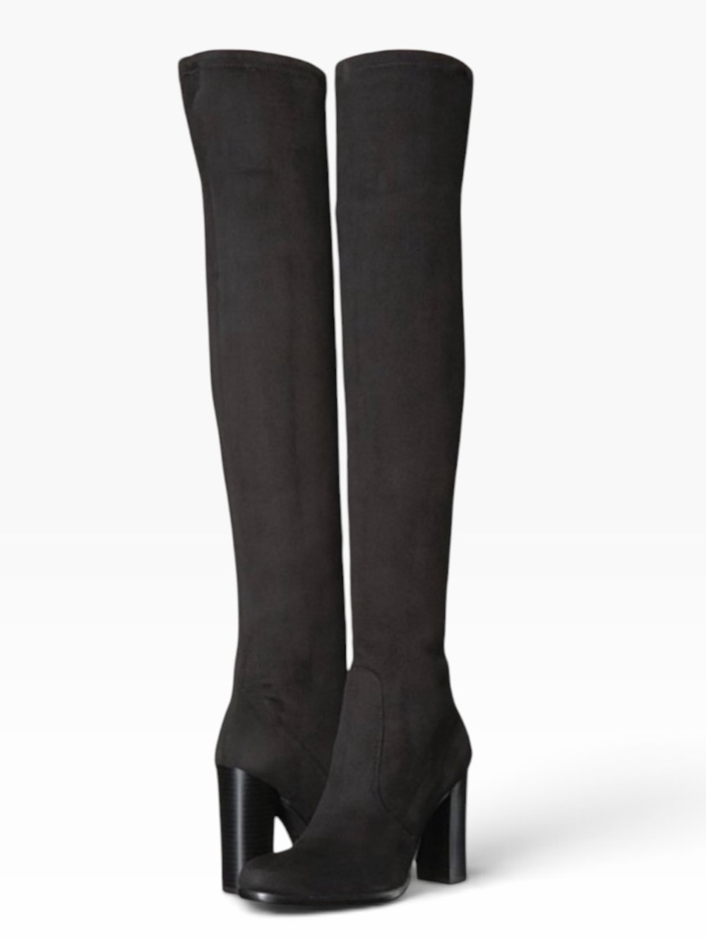 Sam Edelman Black Suede Over The Knee High Heel Vena 2 Boots Size 10